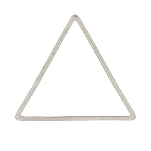 Anilla para montaje y tejido triangular 20x23 mm - Acero inoxydable x1