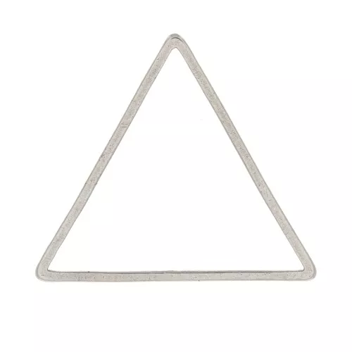 Anilla para montaje y tejido triangular 20x23 mm - Acero inoxydable x1