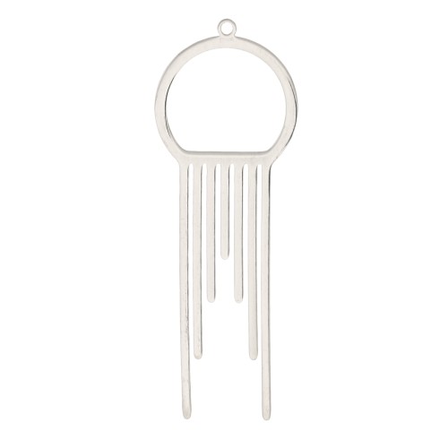 Colgante design 56x20 mm - Acero inoxidable x1