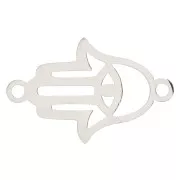 Entrepieza main de Fatma caladae 19x12 mm- Acero inoxidable x1