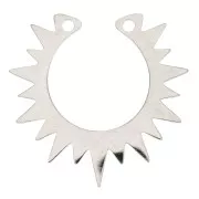 Entrepieza demi-soleil 18x19 mm- Acero inoxidable x1