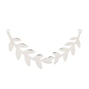 Entrepieza pour collier couronne de laurier 57x13 mm- Acero inoxidable x1