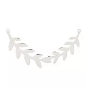 Entrepieza pour collier couronne de laurier 57x13 mm- Acero inoxidable x1