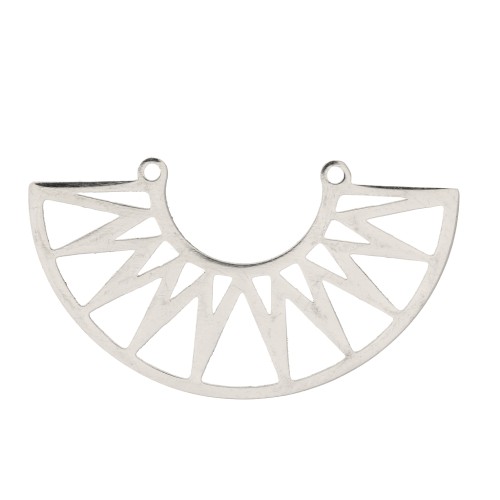Entrepieza pour collier forme aztèque 39x21 mm- Acero inoxidable x1