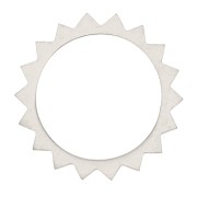 Entrepieza - pendentif soleil 18 mm- Acero inoxidable x1