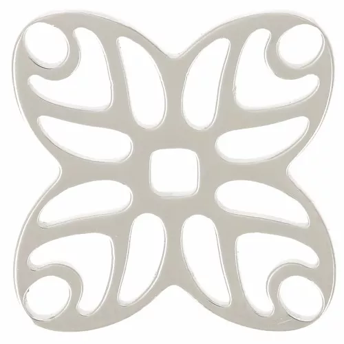 Entrepieza de flor perforada de 14 mm - Acero inoxidable 316L x1