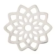 Entrepieza rosetón calada 16.5 mm- Acero inoxidable x1