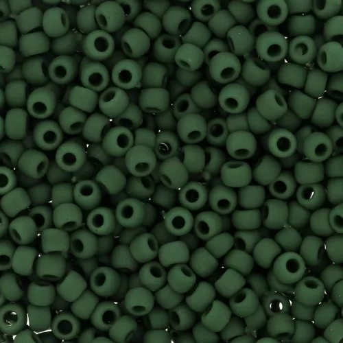 Rocalla Toho 11/0 TO11R47HF - Opaque Frosted Pine Green x8g