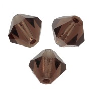 Tupis de Cristal Preciosa 6 mm - MC Bead Rondell - Smoked Topaz x12