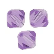 Tupis de Cristal Preciosa 6 mm - MC Bead Rondell - Morado x12