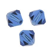 Tupis de Cristal Preciosa 6 mm - MC Bead Rondell - Sapphire x12