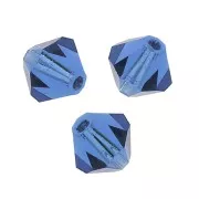 Tupis de Cristal Preciosa 6 mm - MC Bead Rondell - Sapphire x12