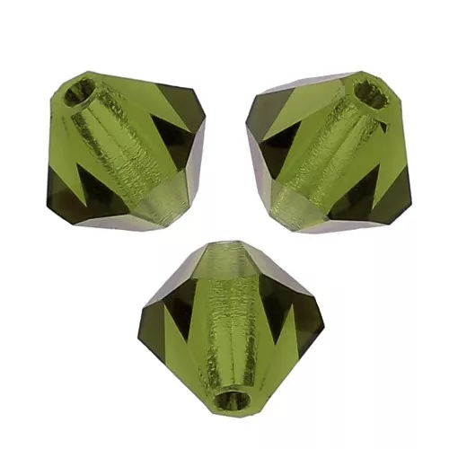 Tupis de Cristal Preciosa 6 mm - MC Bead Rondell - Olivine x12