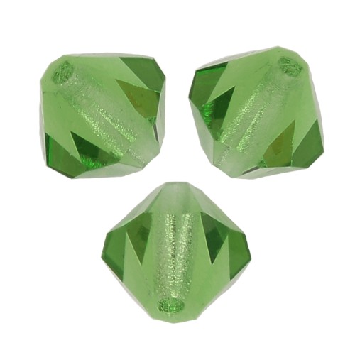 Tupis de Cristal Preciosa 6 mm - MC Bead Rondell - Peridot x12