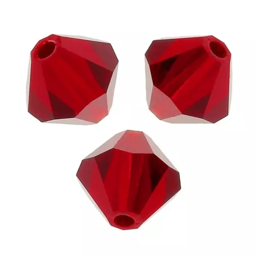 Tupis de Cristal Preciosa 6 mm - MC Bead Rondell - Light Siam x12