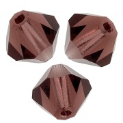 Tupis de Cristales de Preciosa 6 mm - MC Bead Rondell - Light Burgundy x12