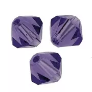 Tupis de Cristal Preciosa 6 mm - MC Bead Rondell - Deep Tanzanite x12