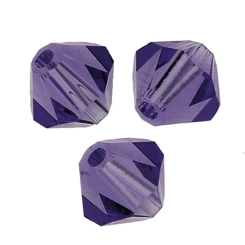 Tupis de Cristal Preciosa 6 mm - MC Bead Rondell - Deep Tanzanite x12