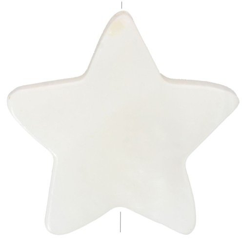 Estrella de nácar irisado 18 mm Natural x4