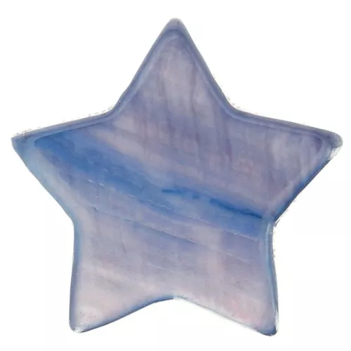 Estrella de nácar irisado 19 mm Bleu Violet x4
