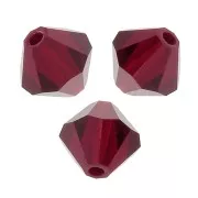 Tupis de Cristal Preciosa 6 mm - MC Bead Rondell - Siam x12