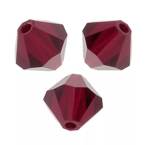 Tupis de Cristal Preciosa 6 mm - MC Bead Rondell - Siam x12
