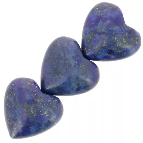 Cuentas Lapislázuli corazones 14 mm x4