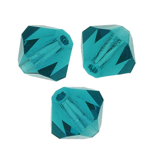 Tupis de Cristal Preciosa 6 mm - MC Bead Rondell - Blue Zircon x12