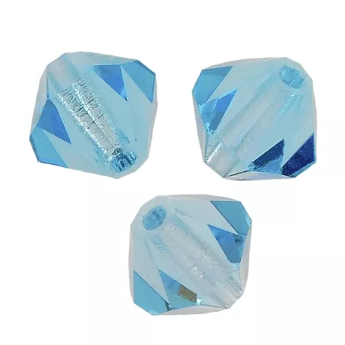 Tupis de Cristal Preciosa 6 mm - MC Bead Rondell - Aqua Bohemica x12