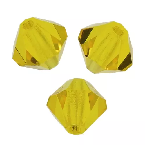 Tupis de Cristal Preciosa 6 mm - MC Bead Rondell - Citrine x12