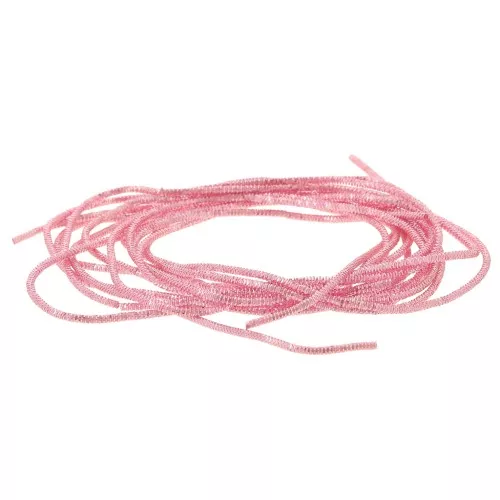 Caña rizada para bordar - Broches y bisutería bordada 1 mm - Rosa escarlata x5g