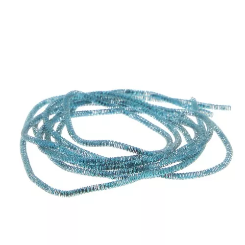 Caña rizada para bordar - Broches y bisutería bordada 1 mm - Esmalte Azul x5g