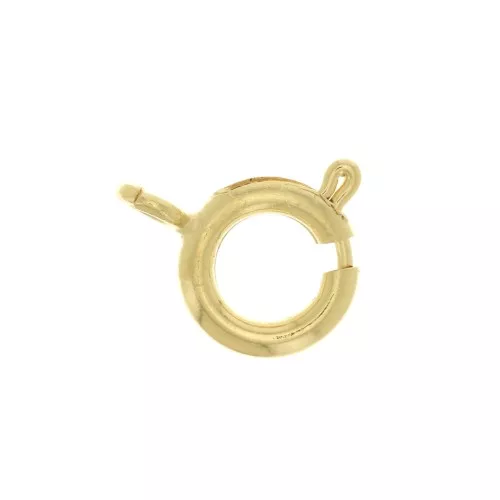 Cierre de reasa 9 mm - Dorado con oro fino x1