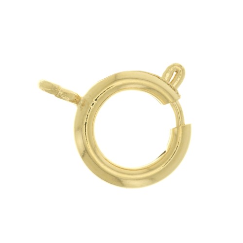 Cierre de reasa 12 mm - Dorado con oro fino x1