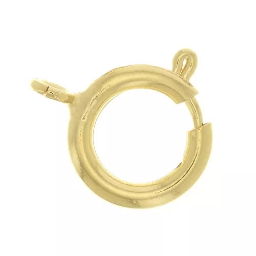 Cierre de reasa 14 mm - Dorado con oro fino x1