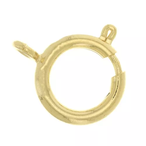 Cierre de reasa 16 mm - Dorado con oro fino x1