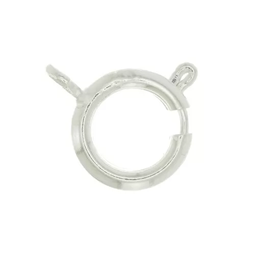 Cierre de reasa 12 mm - Chapado en plata finax1