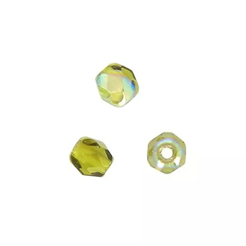 Facetadas 4 mm Olivino AB x50