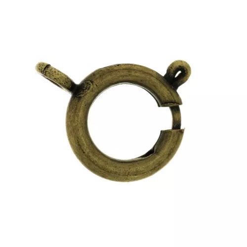 Cierre de reasa 12 mm - Bronce x1