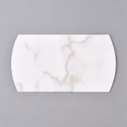 Cajita para detalles - estampado marmoleado 12.5x8x2cm - Blanco- Gris x1