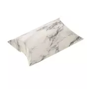 Cajita para detalles - estampado marmoleado 8x5.5x2cm - Blanco- Noir x1