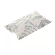 Cajita para detalles - estampado hojas 8x5.5x2cm - Blanco - Verdex1