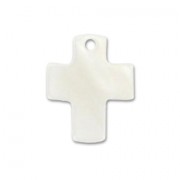 Cruz de Nácar 12x10 mm Natural x10