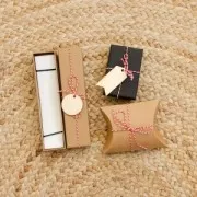 Cajita para detalles - Handmade estampado con flores 12.5x8x2cm - Multicolore x1