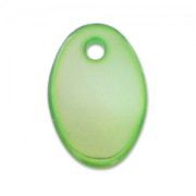 Ovaladas de Nácar 15x10 mm Verde x10