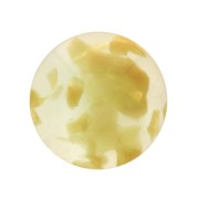 Cabuchón redondo en acétate 18 mm - Ecaille de tortue - Lichen - Doré x1