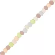 lila - Redondas planas facetadas 3.5x3 mm - Pastel x38cm Redondas planas facetadas 3.5x3 mm - Pastel x38cm