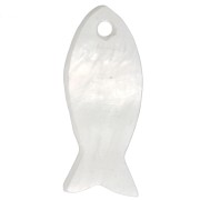 Cuentas de pez de nácar de 21,5 mm - Natural x10