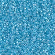 Miyuki Delica 11/0 DB0057 - Aqua Lined Crystal AB|raw }}