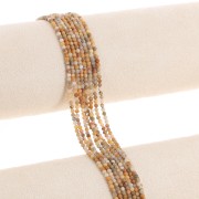 Cuenta redonda facetada 2 mm gema - Agata Loca x38cm